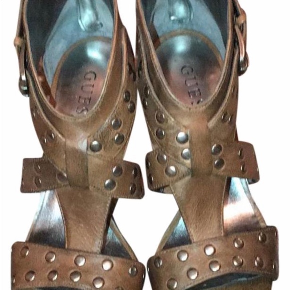 Guess brown leather ankle booties - Picture 6 of 7